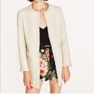 NWT Zara Collection Cream Jacket Size Medium